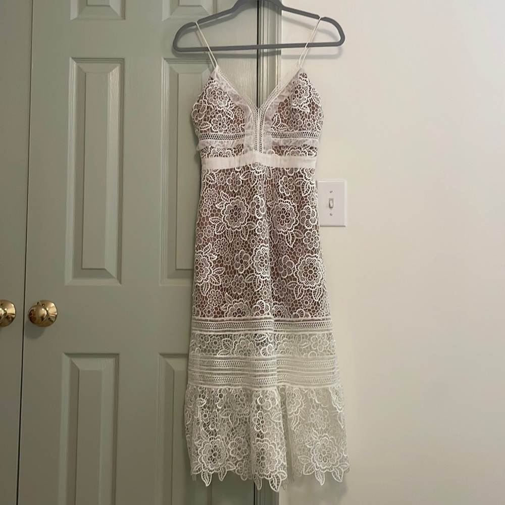 Self-Portrait lace guipure dress
